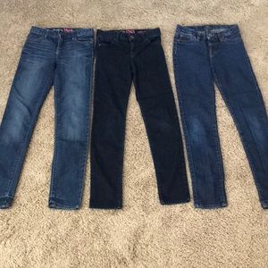 Lot of 3 Pair 10 Slim Gap Super Skinny Fit Jeans